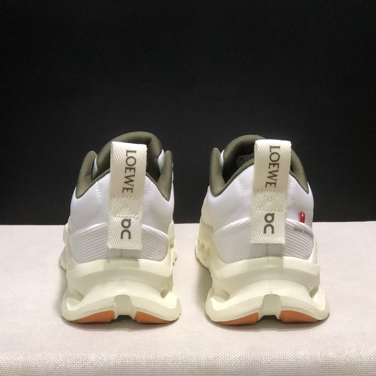 On Cloud × Loewe — Cloudtilt White Kaki