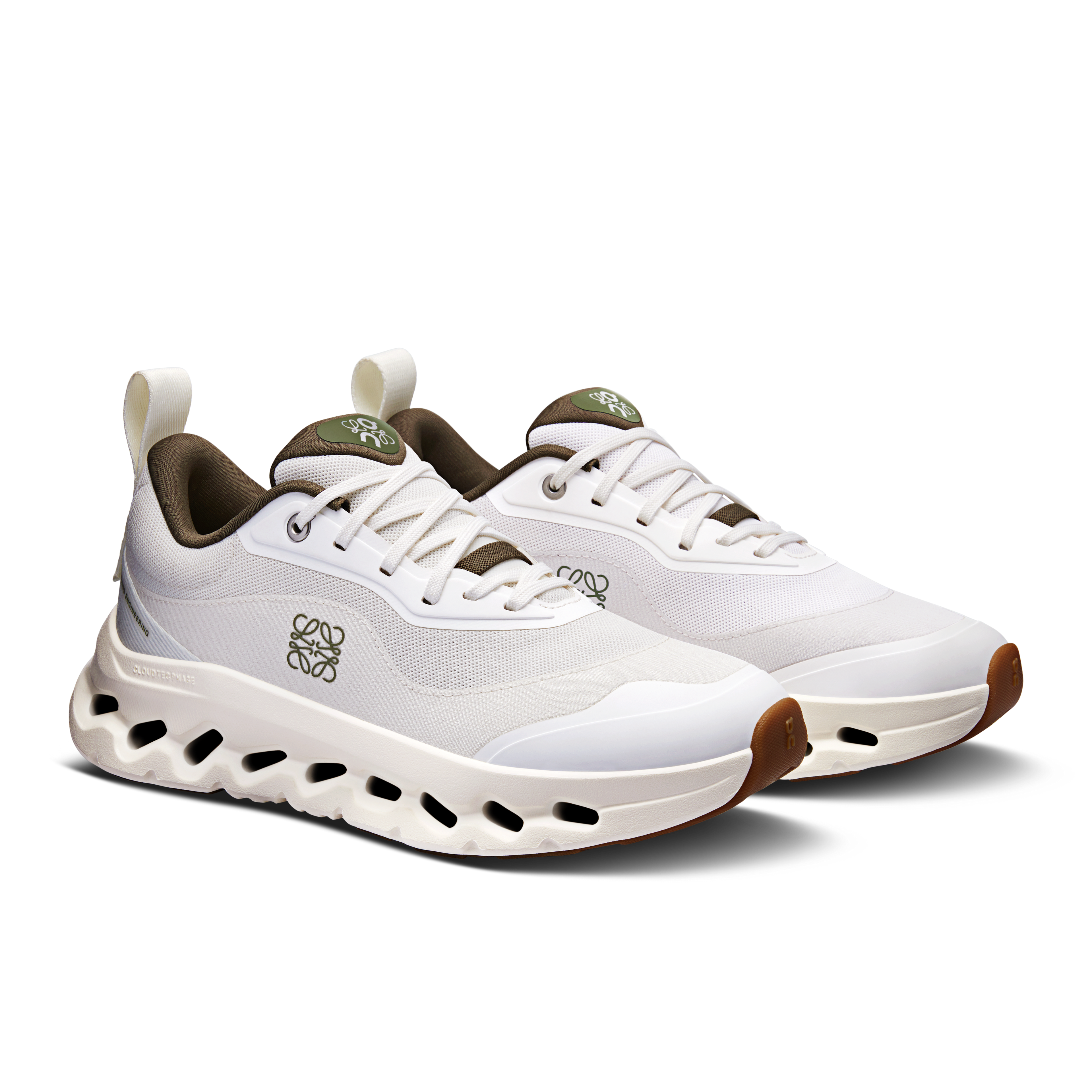 On Cloud × Loewe — Cloudtilt White Kaki